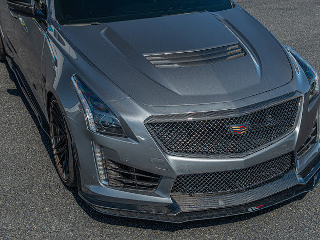 2016-2019 CTS-V V3 - CADILLAC CTS-V CARBON FIBER FRONT GRILLE TRIM MOLDING REPLACEMENT